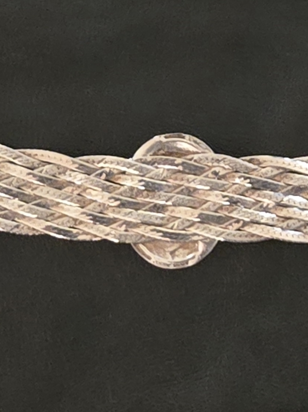 Silver Cameo Braided Multi-Strand Bracelet - Silver - Picture 10 of 14